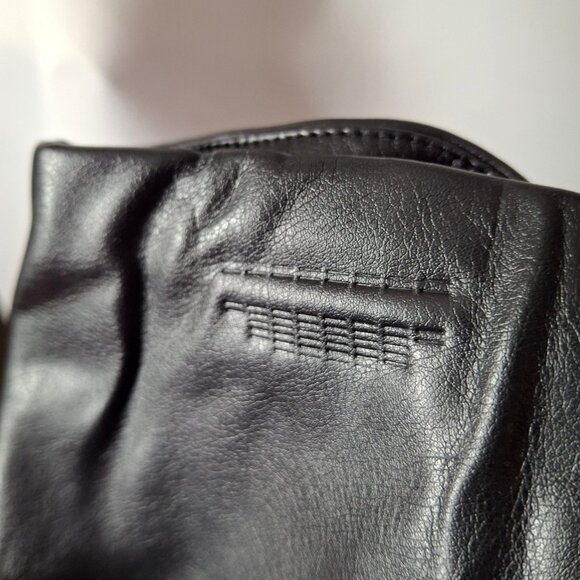 Catherine Malandrino Size 2X Faux Leather Pants Flat Front Stretchy Pullon - Picture 3 of 4